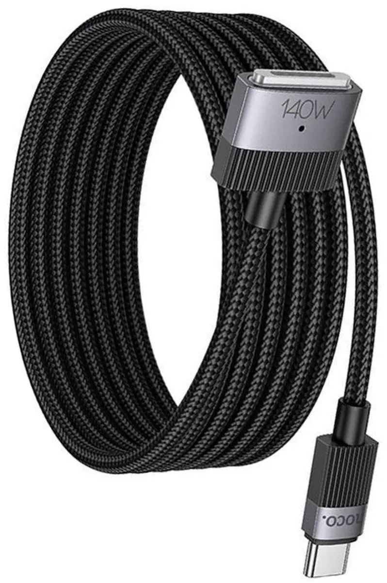 Hoco 140W USB-C Kabel MagSafe 3 - 1.8m - Zwart