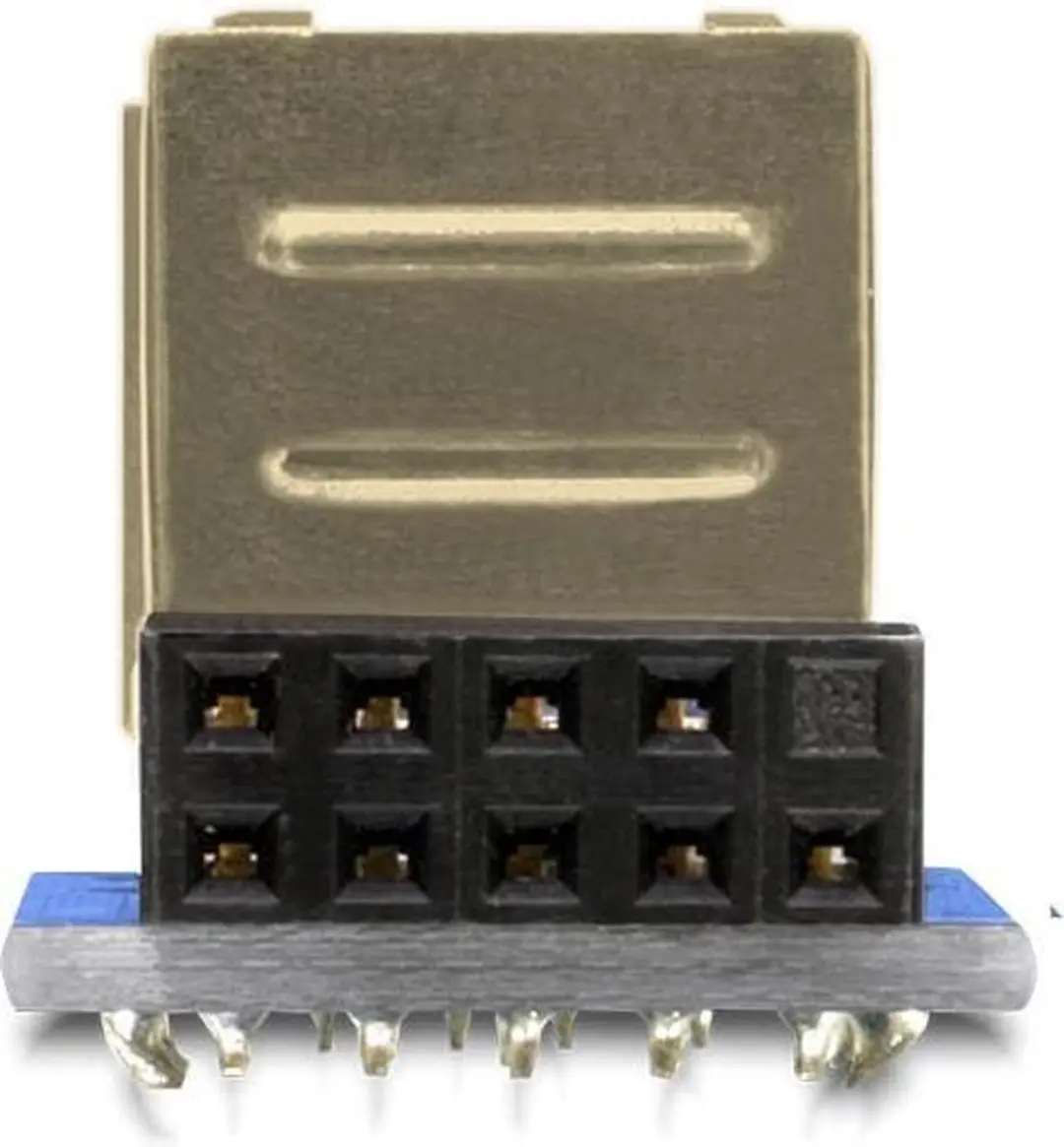 Delock USB Pin Header Buchse 2x USB 2.0 - Zwart