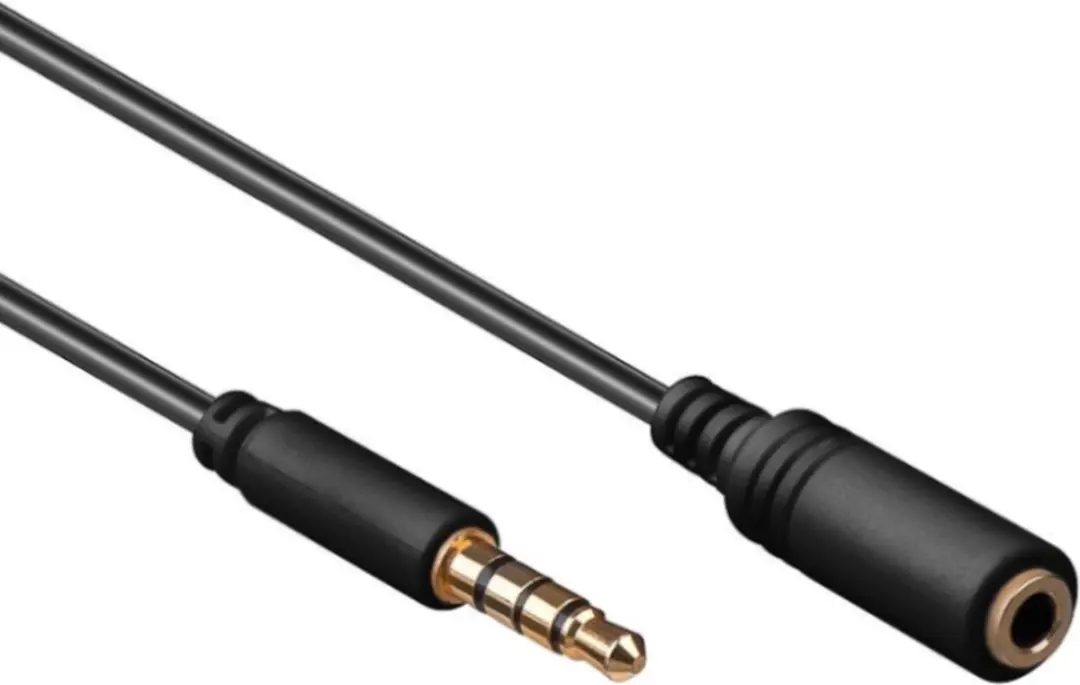 Goobay 3,5mm Jack 4-polig Audio Verlengkabel AWG28 - 1,5m - 10 Stuks