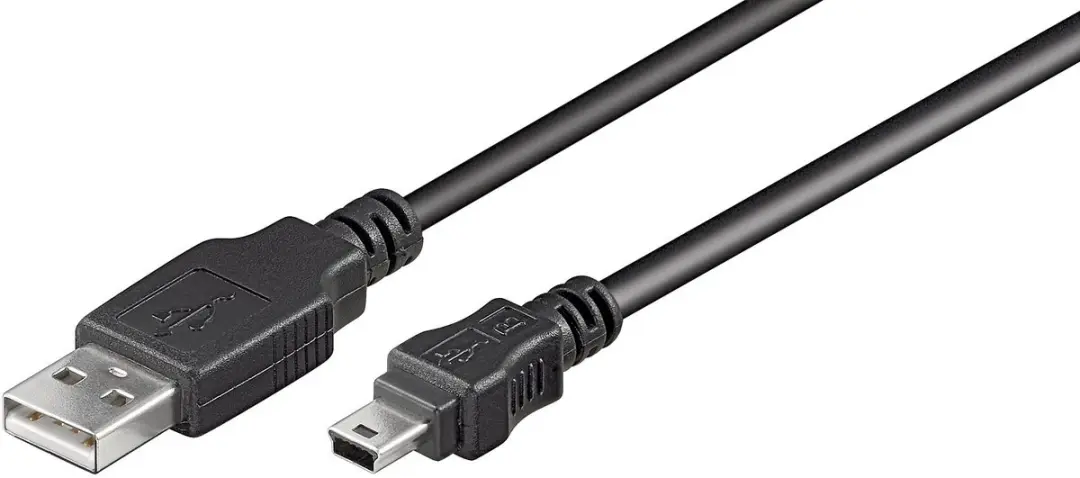 Nedis USB 2.0 A naar Mini-B Kabel 5m - Zwart