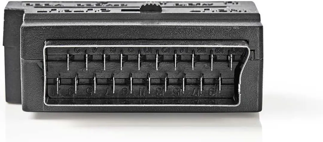 Nedis SCART Adapter CVGP31902BK - S-Video & 3x RCA - Zwart