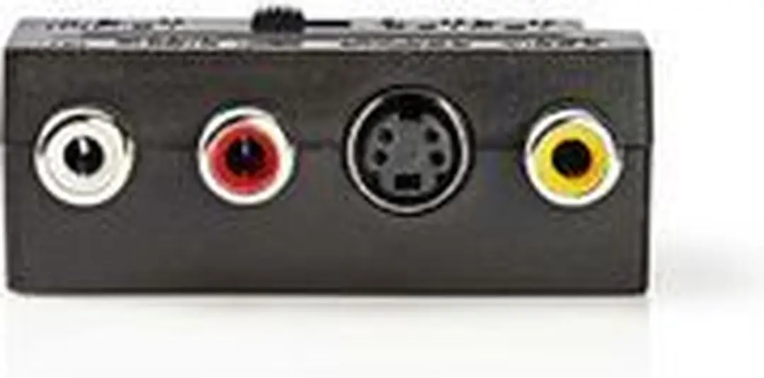 Nedis SCART Adapter CVGP31902BK - S-Video & 3x RCA - Zwart