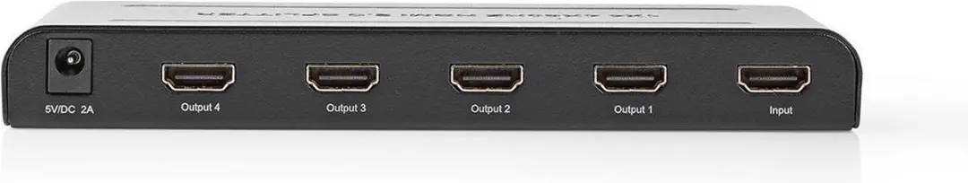 Nedis HDMI-Splitter VSPL3474AT - 4x HDMI Output - 4K@60Hz - Antraciet