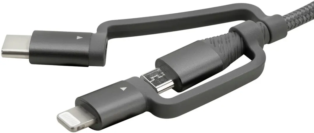 Ansmann USB 3-in-1 Data- en Laadkabel 120cm - Meerkleurig