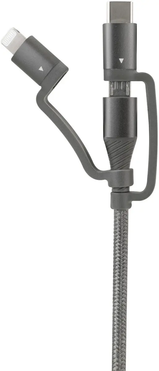Ansmann USB 3-in-1 Data- en Laadkabel 120cm