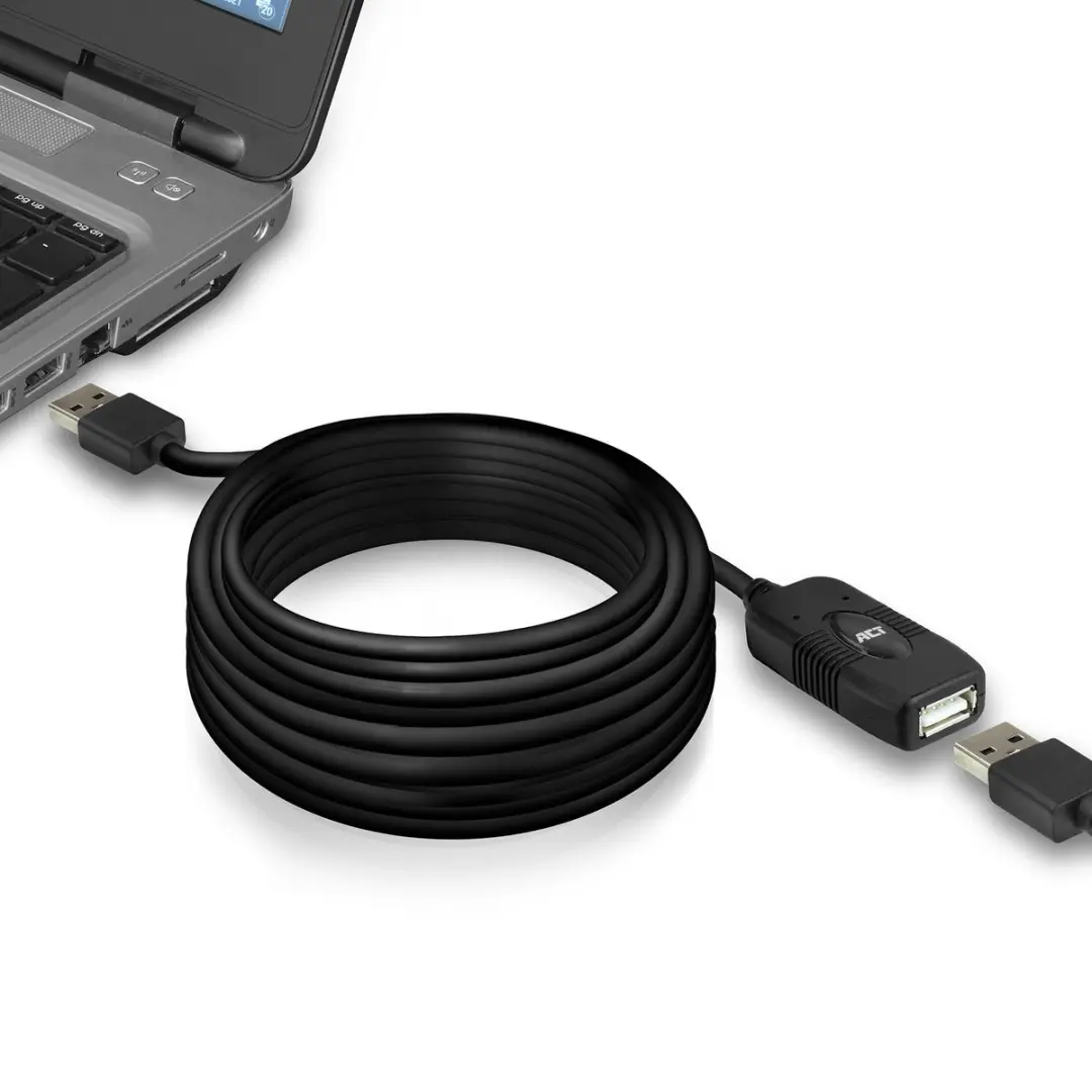 ACT AC6010 USB 2.0 Signaalversterker 10m - Zwart - afbeelding 6 van 6