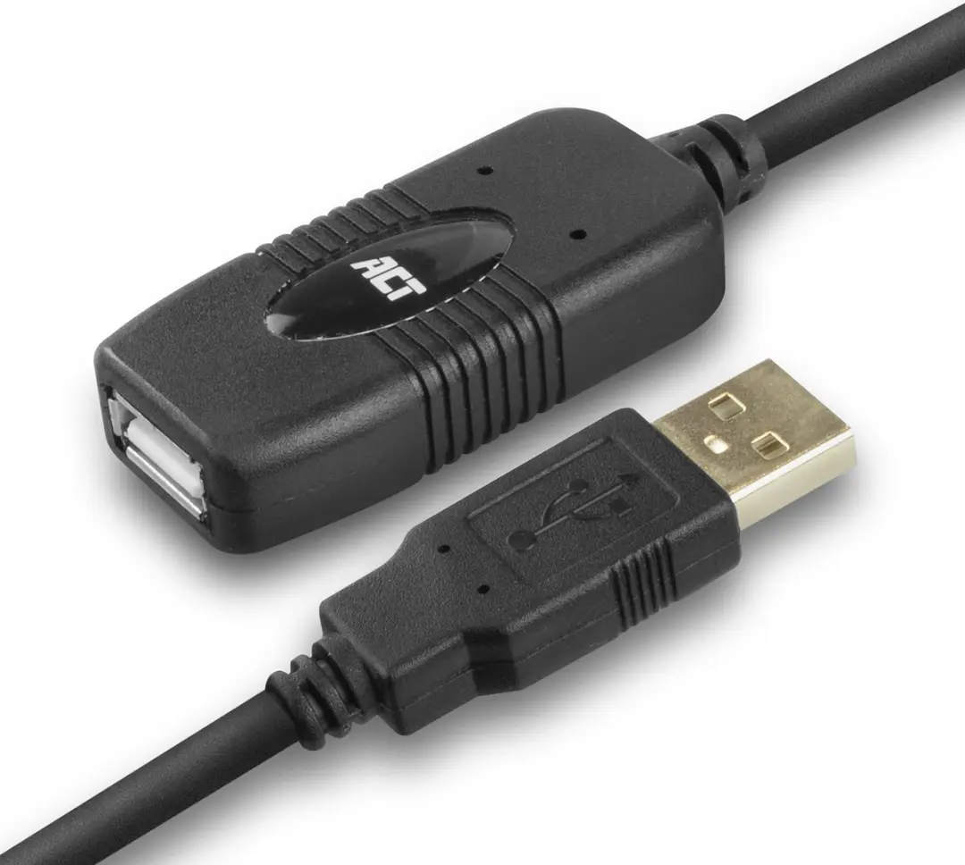 ACT AC6010 USB 2.0 Signaalversterker 10m - Zwart
