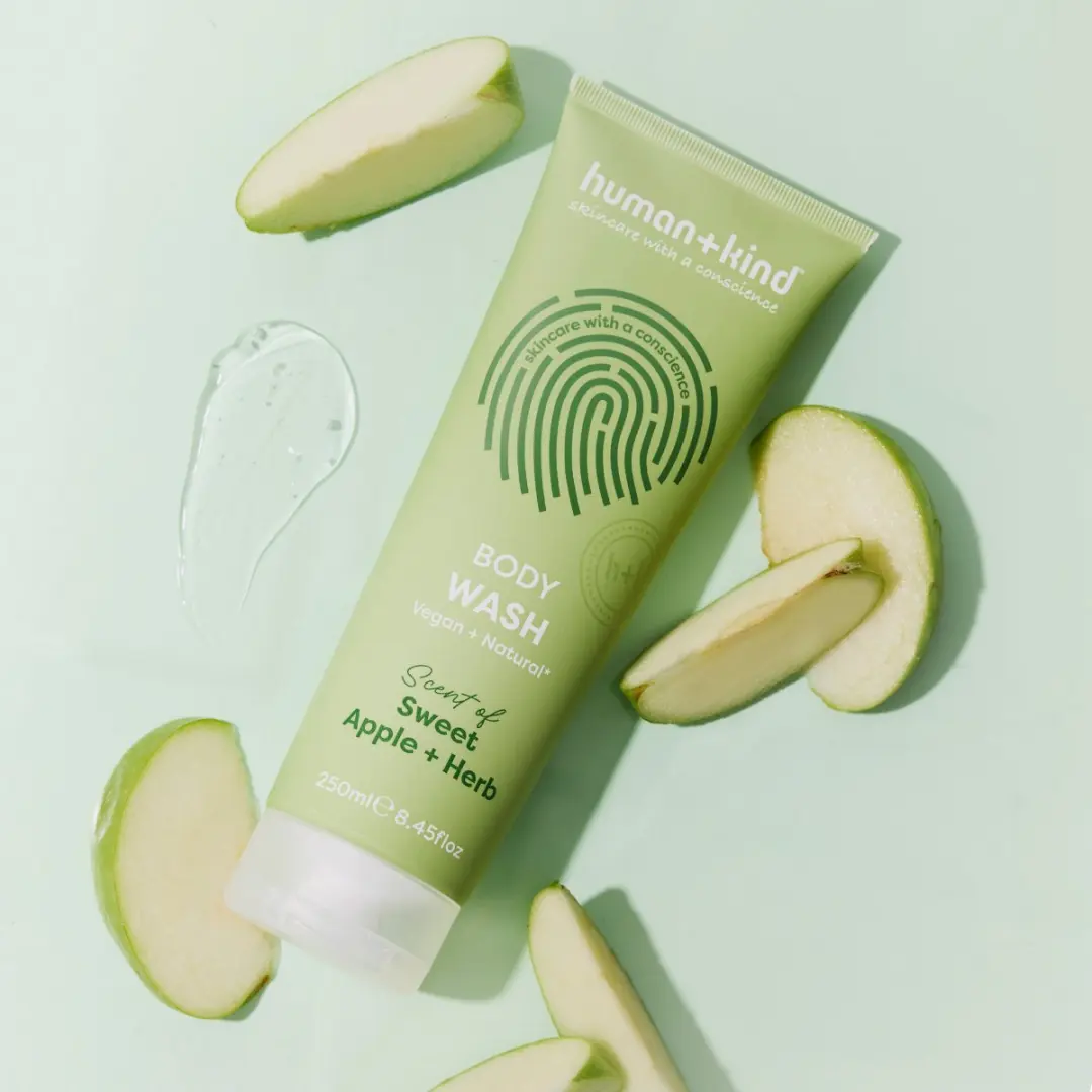 Human+Kind Sweet Apple Herb Bodywash - 2x250ml - afbeelding 6 van 6