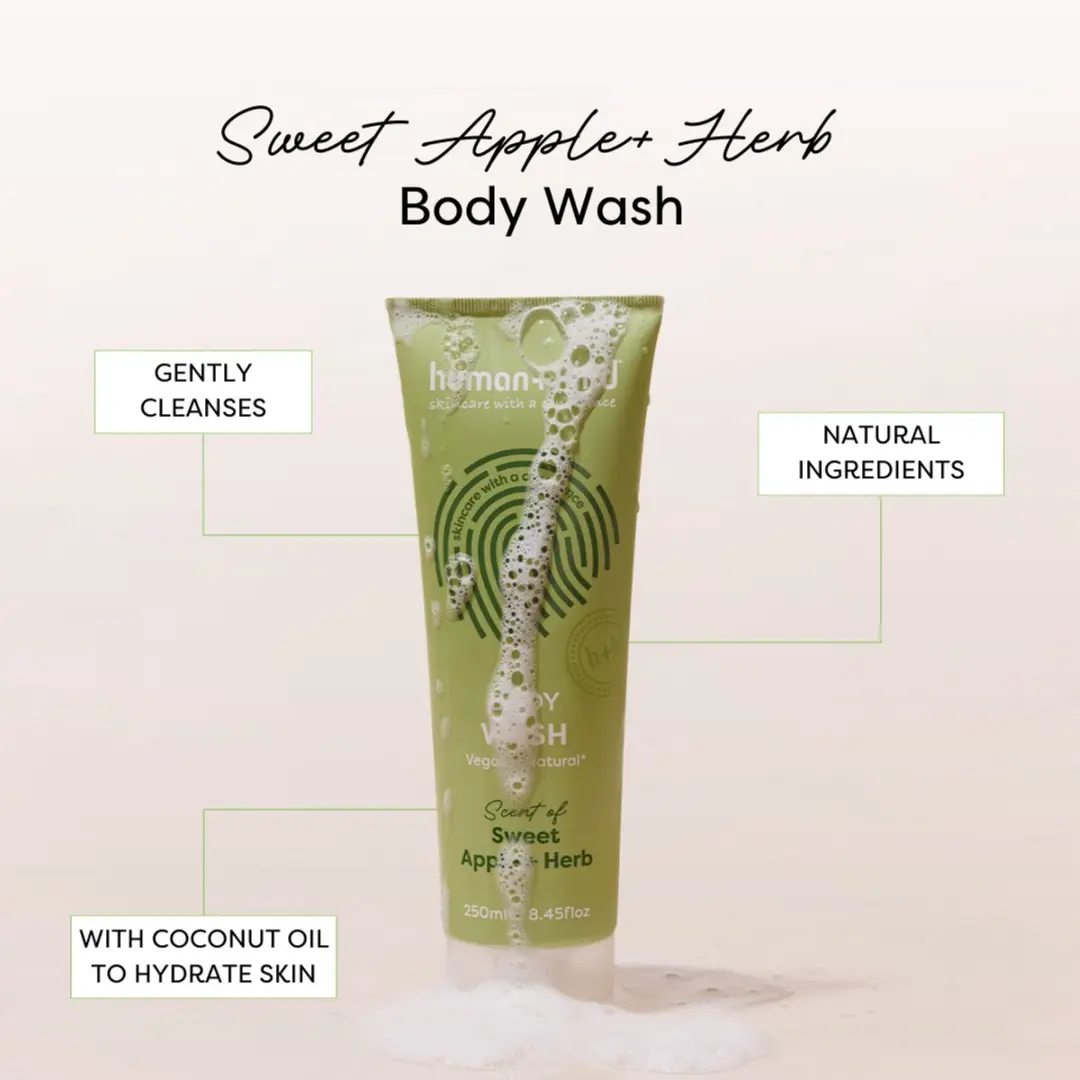 Human+Kind Sweet Apple Herb Bodywash - 2x250ml