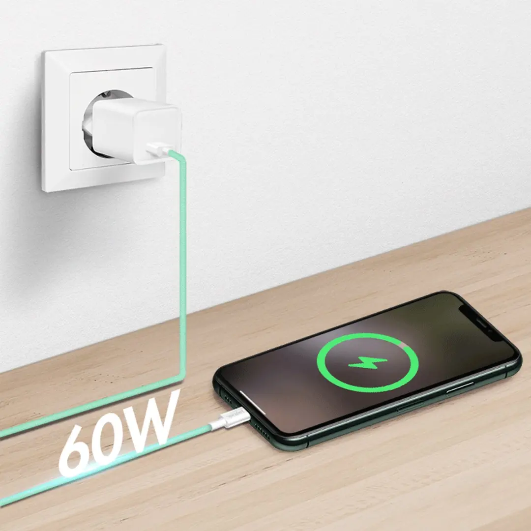 Logilink CU0327 USB 2.0 Kabel A naar C - 1m - Groen