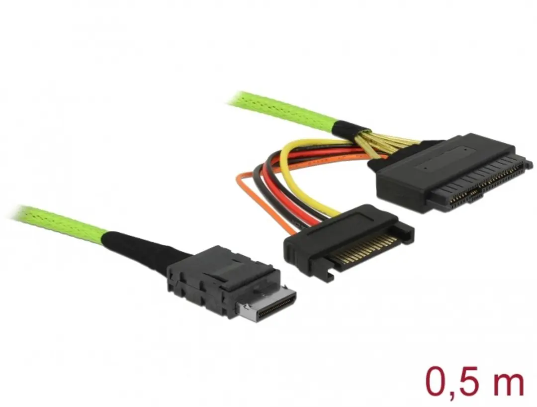 Delock OCuLink naar U.2 Kabel 0.5m