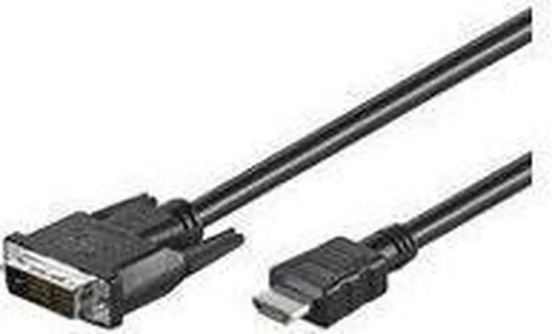 Goobay DVI-D/HDMI Kabel - Vernikkeld - Zwart