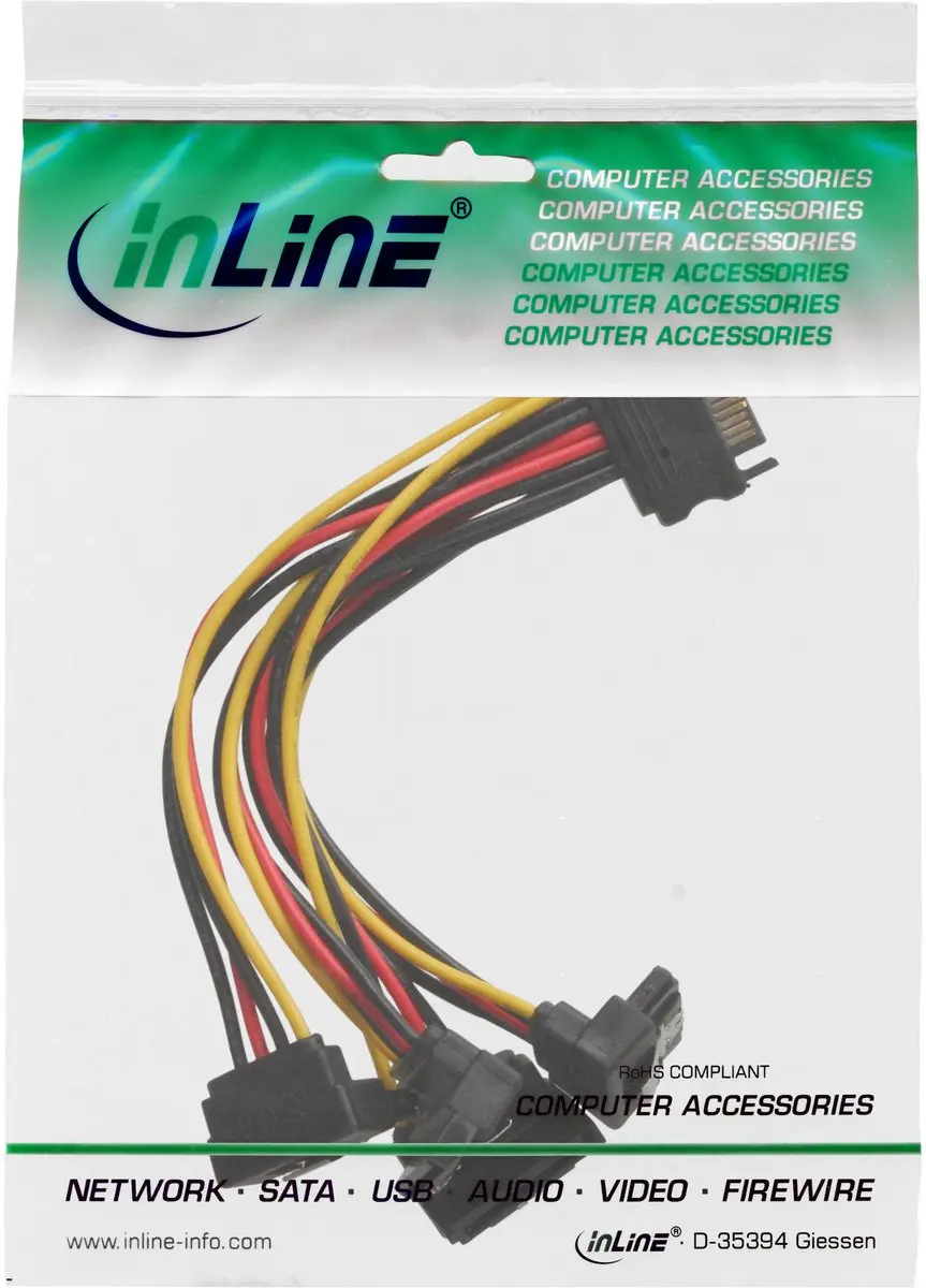 InLine SATA Y-kabel 0,30m