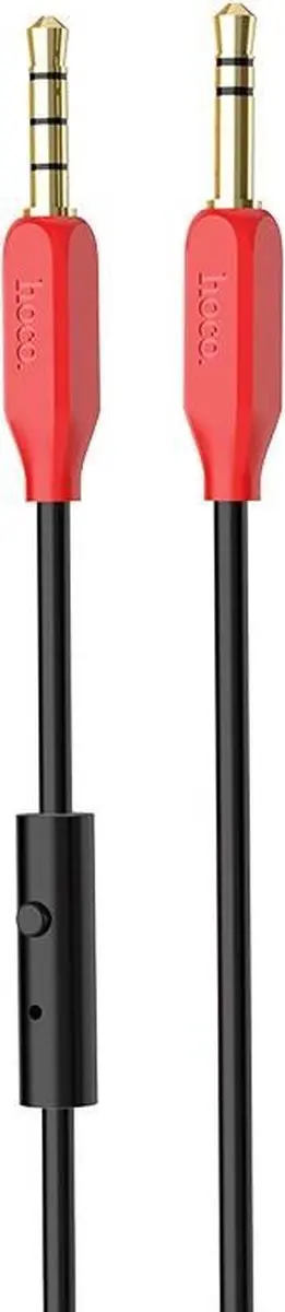 Hoco UPA12 AUX Audiokabel 3,5mm - Microfoon - 1m - Rood