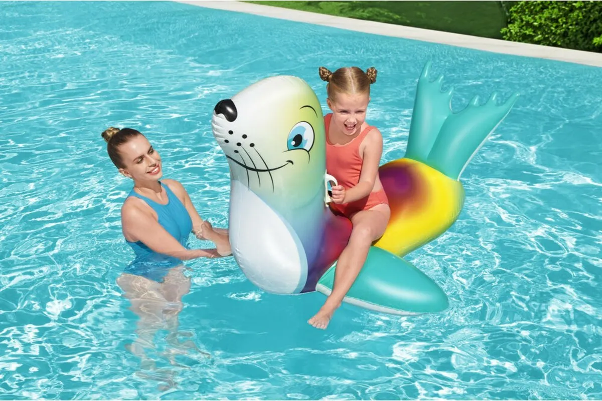 Bestway Rider Flash N' Splash Zeehond Ride-On - Meerkleurig - afbeelding 5 van 6