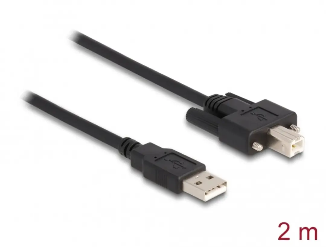 Delock USB 2.0 Kabel A-male naar B-male 2m