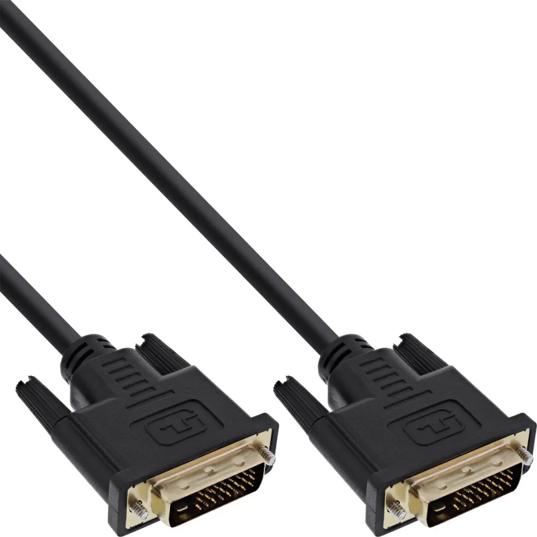 InLine DVI-D Kabel 24+1 Male/Male Dual Link 2m - Zwart