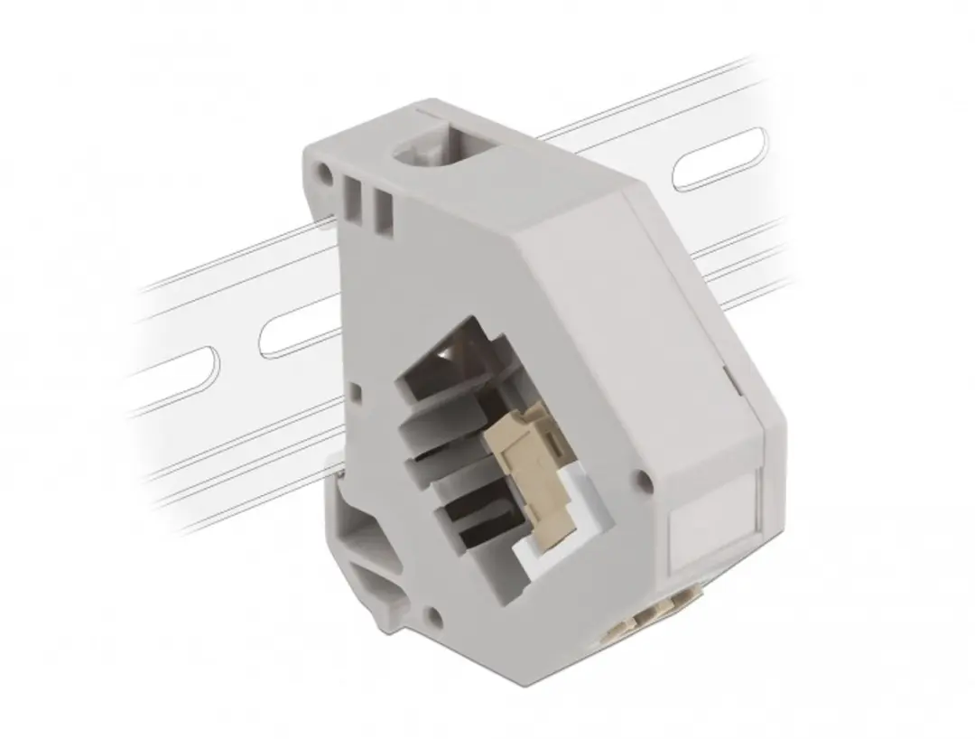 Delock DIN-rail Adapter LC Duplex naar LC Duplex