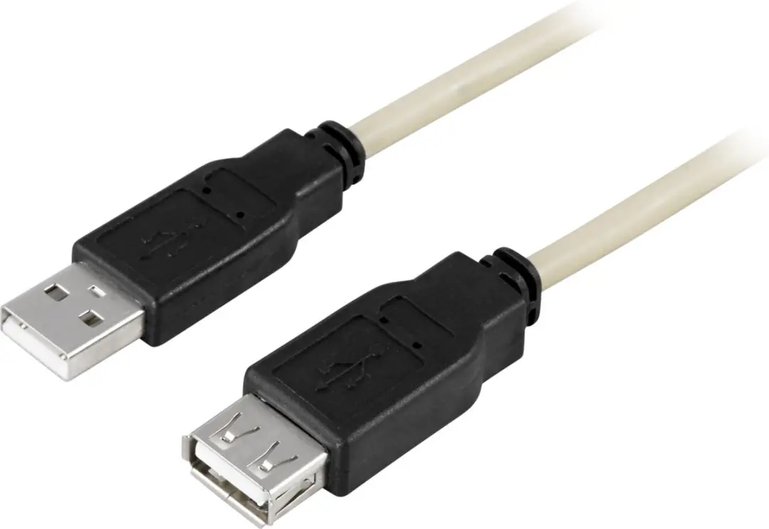 Deltaco USB2-11 USB A/A Kabel 0.5m