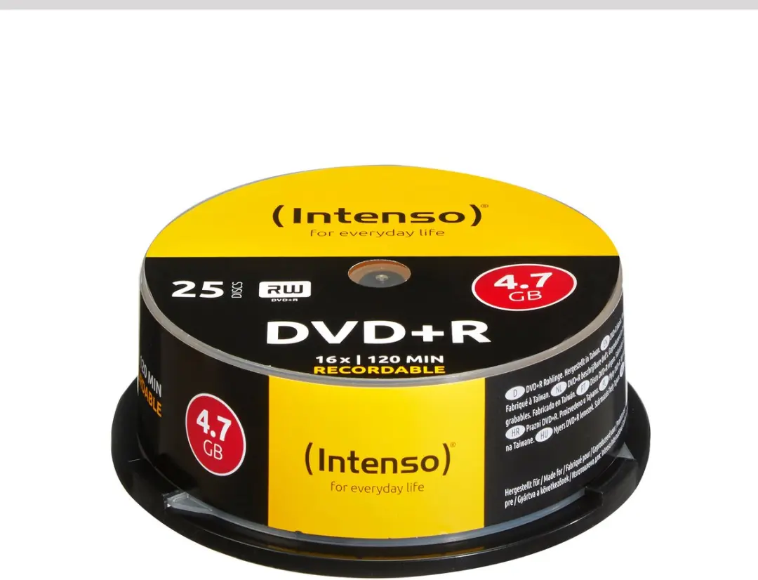 Intenso DVD+R 4,7GB 16x - 25 Stuks