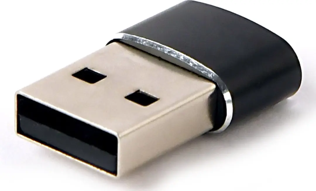 Gembird USB-A naar USB-C Adapter A-USB2-AMCF-02 - Zwart