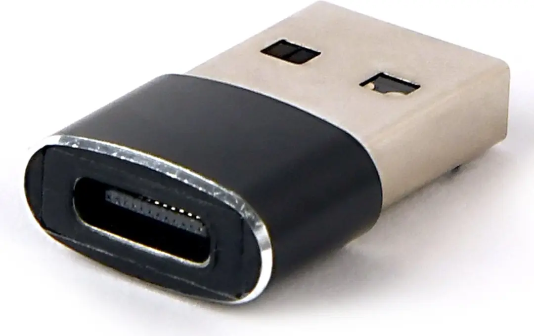 Gembird USB-A naar USB-C Adapter A-USB2-AMCF-02 - Zwart