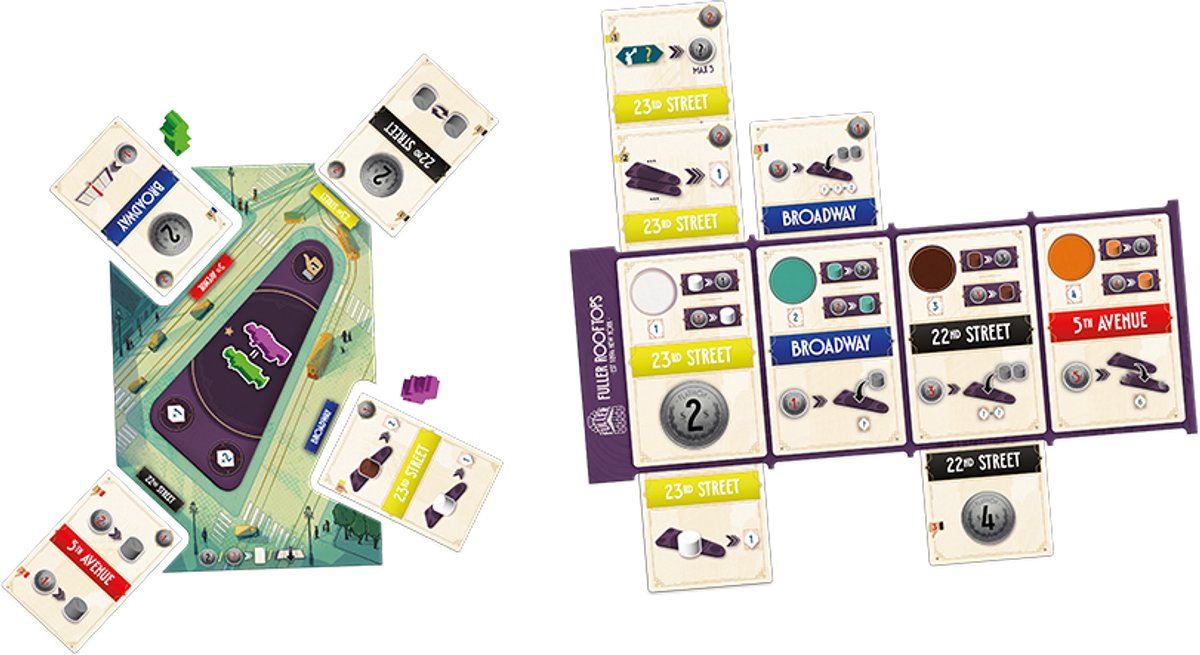 999 Games - Flatiron - Bordspel - Strategische Uitdaging voor 2 personen - Bevat ook een Solo modus