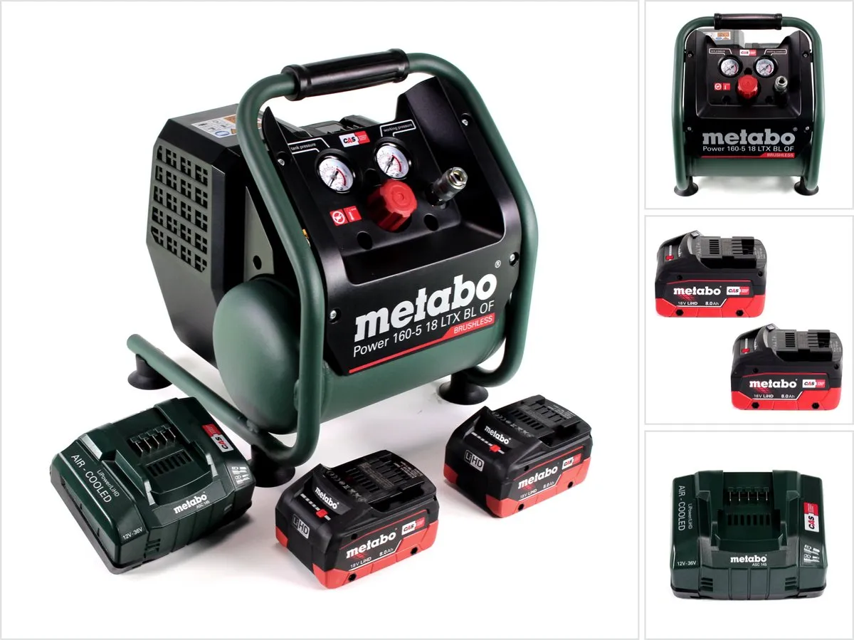 Metabo Power 160-5 18 LTX BL OF Accucompressor 8,0 bar