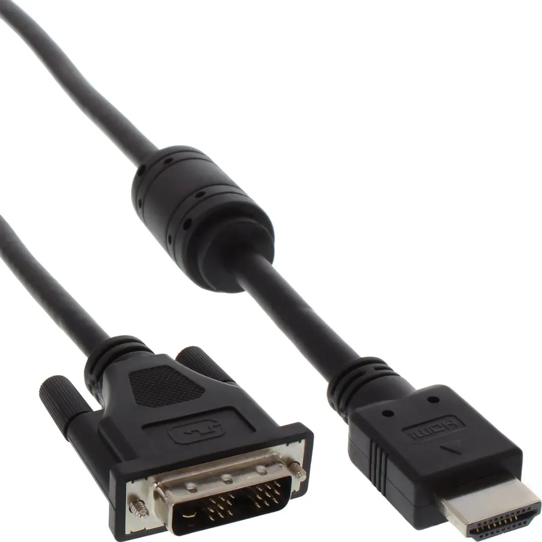 InLine HDMI-DVI-adapterkabel 18+1 3m