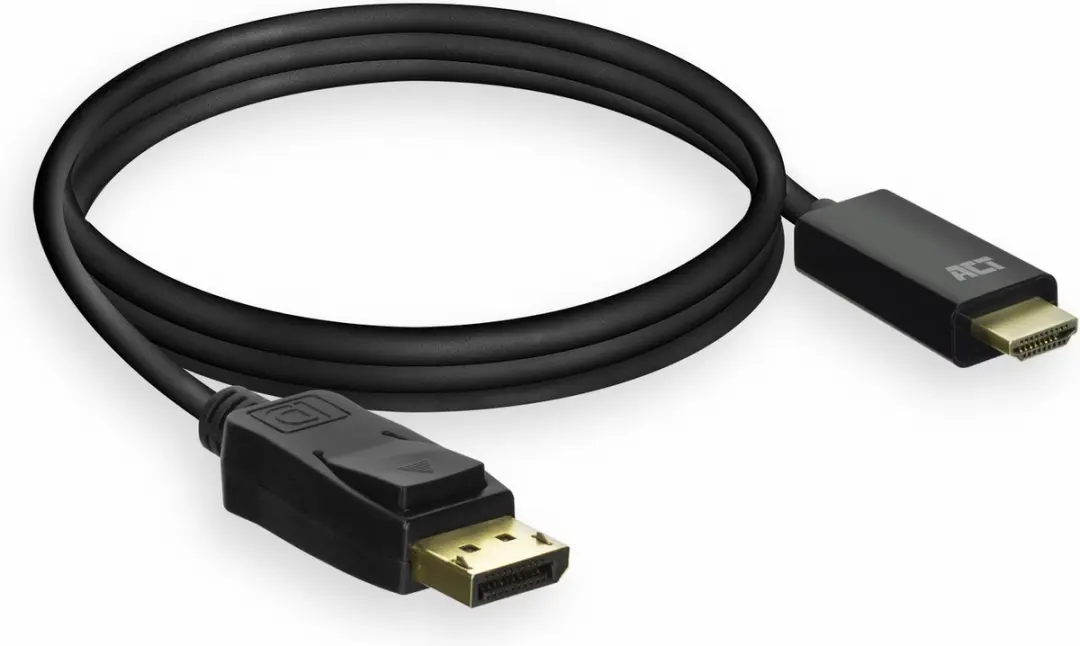 ACT AC7550 DisplayPort naar HDMI Kabel 4K 1,8m - Zwart