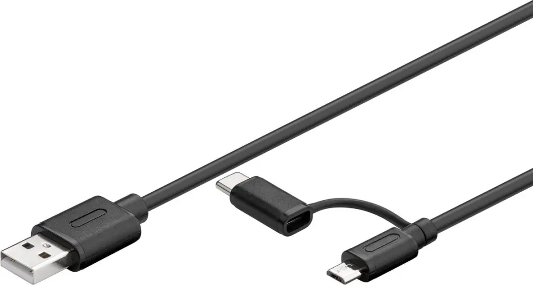 Goobay USB-C/Micro USB naar USB-A Kabel 2,5W