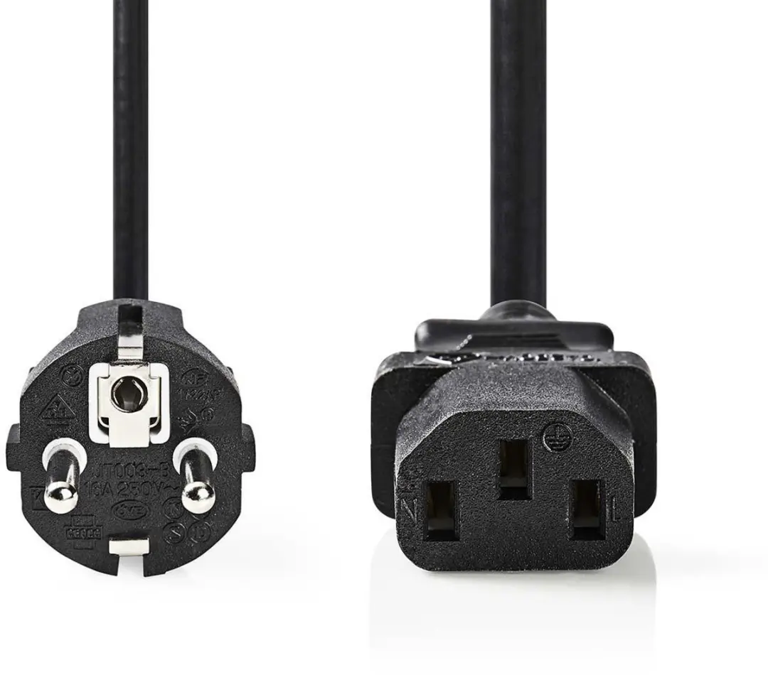 Nedis Stroomkabel Type F CEGP10030BK100 - 10m - Zwart