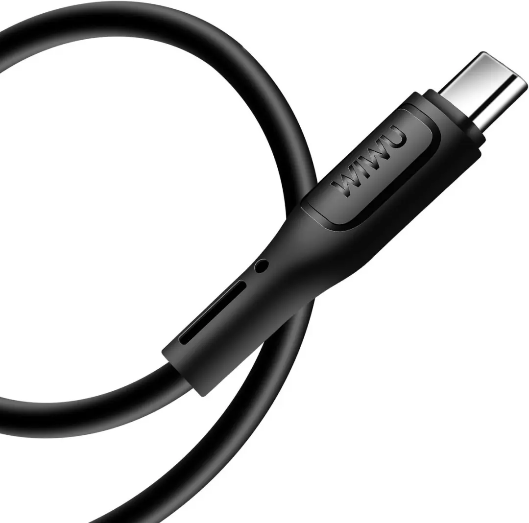 WiWu 3-in-1 Kabel Micro/USB-C/Lightning 60W - 1m - Zwart
