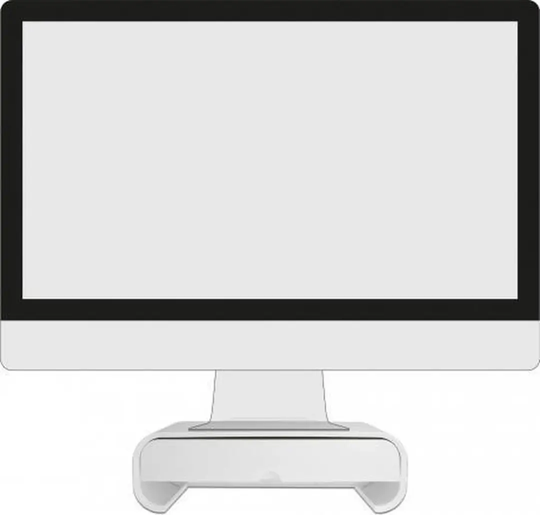 Delock Monitorstandaard met lade L - Wit