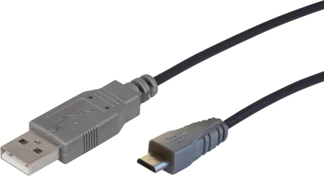 Scanpart Micro USB Kabel 1.5m - Zwart-Zilver
