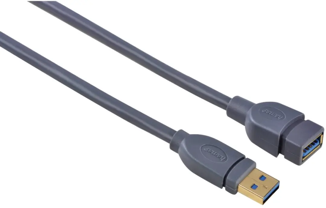 Hama USB 3.0 Verlengkabel Verguld 1,8m