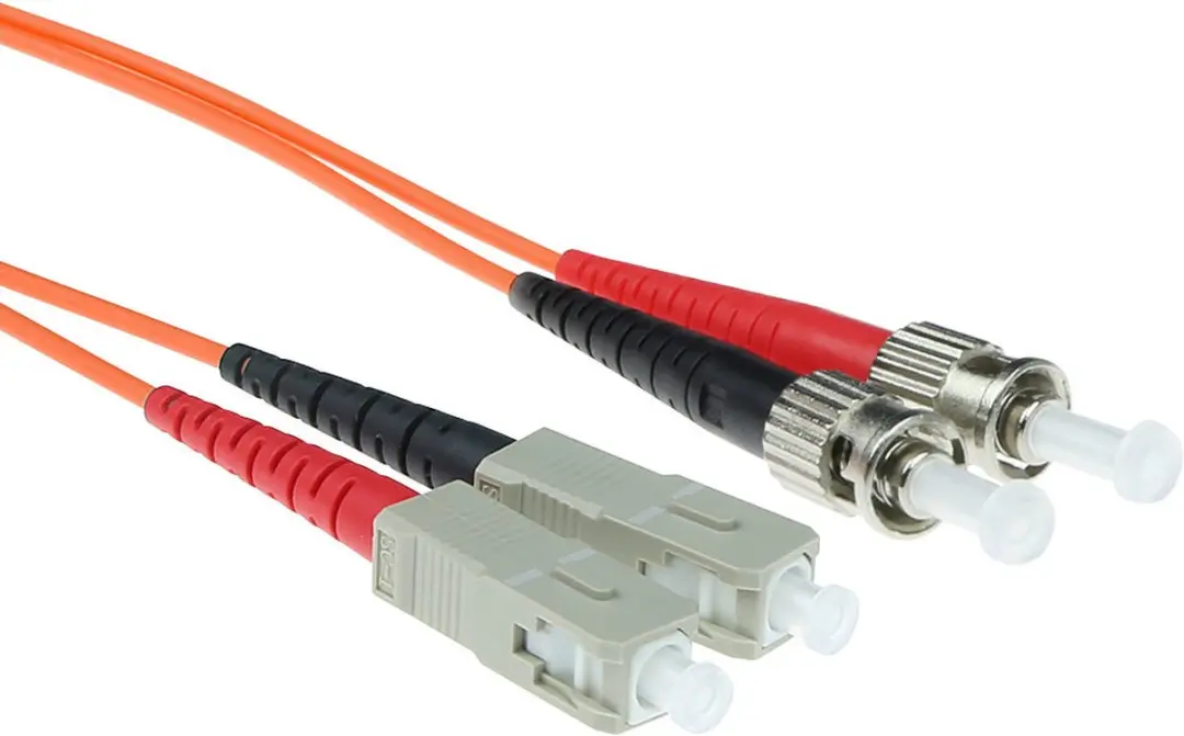 ACT 30m Glasvezelkabel OM1 Duplex ST/SC