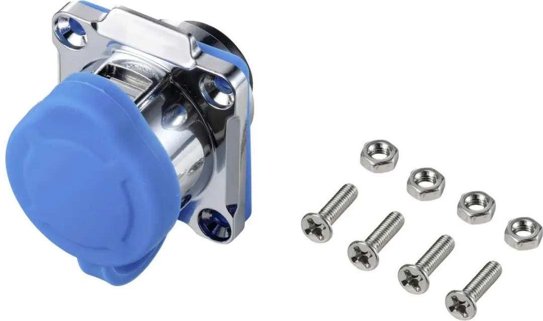 Tru Components TC-12770476 Adapter - Zilver/Blauw