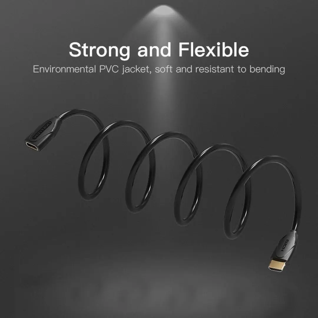 Vention HDMI 2.0 Verlengkabel 3m - 4K Ultra HD - Zwart