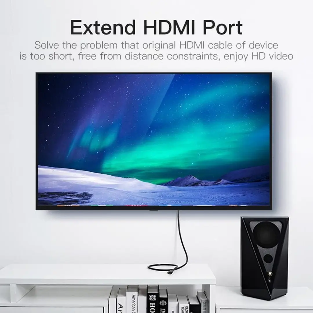 Vention HDMI 2.0 Verlengkabel 3m - 4K Ultra HD - Zwart
