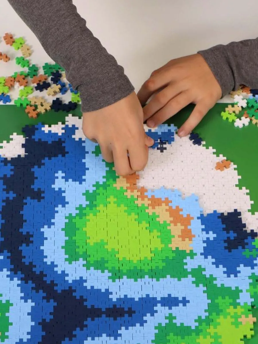 Plus-Plus Puzzle by Number Aarde 800 Stuks - 3914