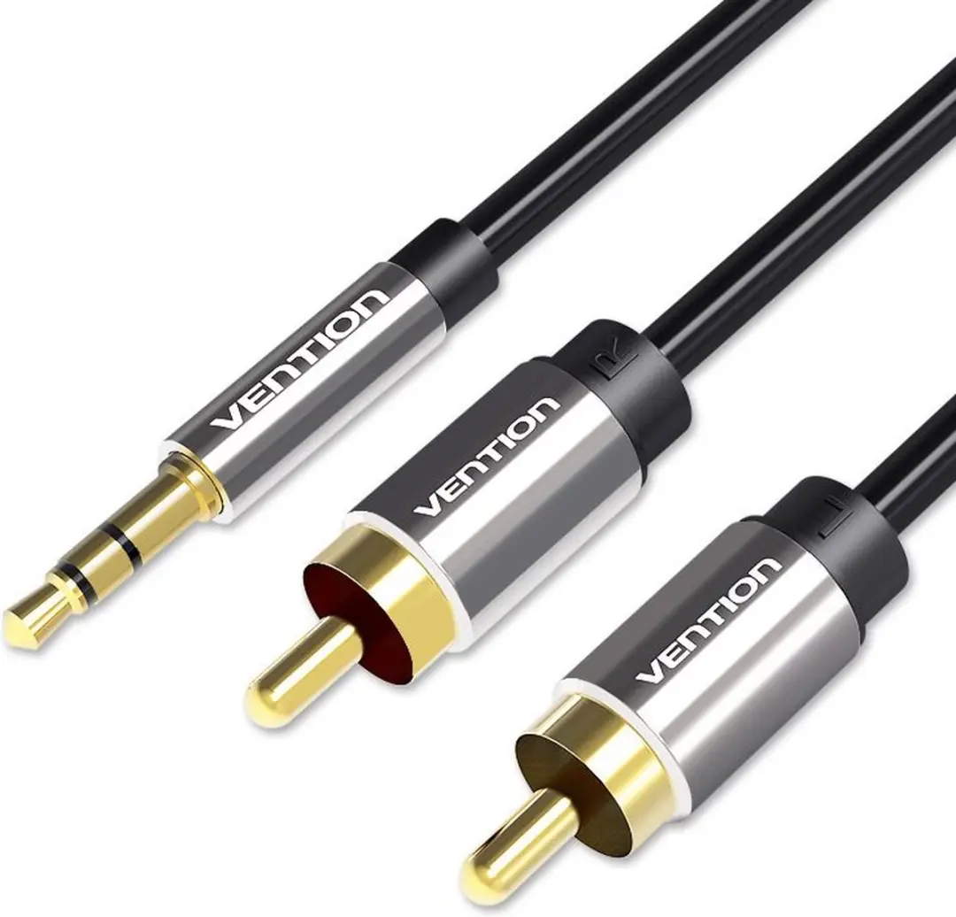 Vention BCFBH Audiokabel 2m TRRS naar 2x RCA