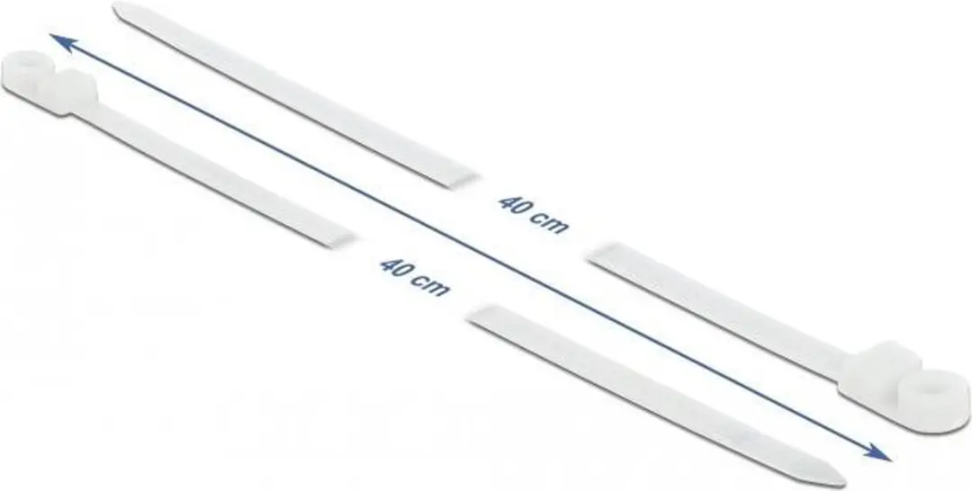 Delock Tie-wraps 400x7,6mm - 10 Stuks - Transparant