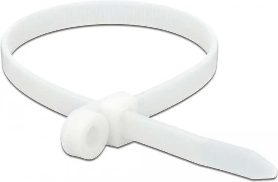 Delock Tie-wraps 400x7,6mm - 10 Stuks - Transparant