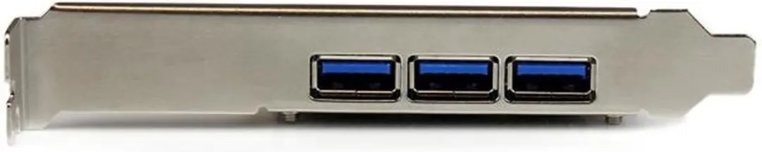 Startech PEXUSB3S42 USB 3.0 Kaart - 4 Poorten Grijs-Groen