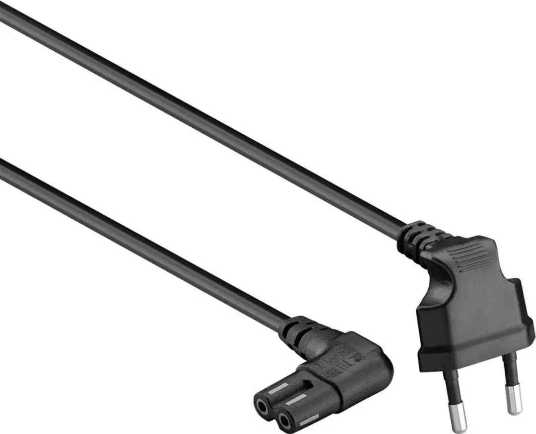 Nedis Stroomkabel CEGL11055BK30 - Gehoekt - 3.00m - Zwart