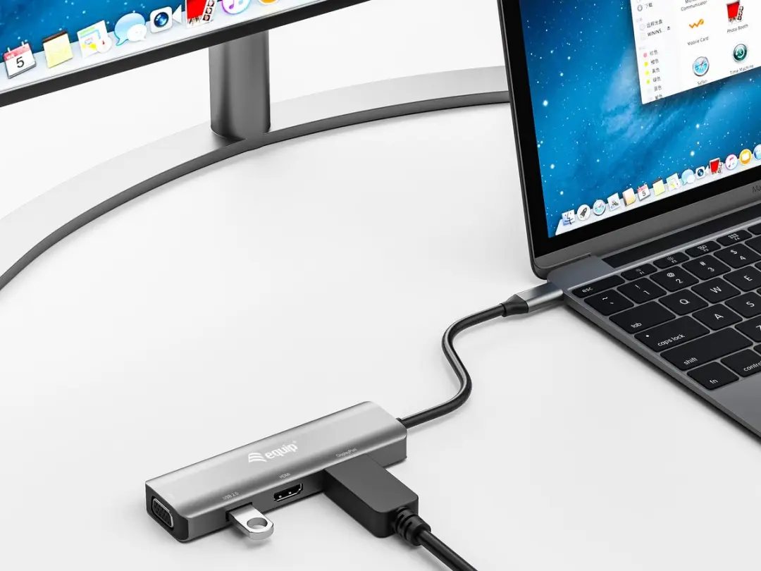 Equip 133485 USB Grafische Adapter 3840x2160 - Tweekleurig