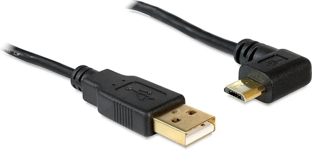 InLine USB Micro-B naar USB-A Kabel 2A - 2m - Zwart
