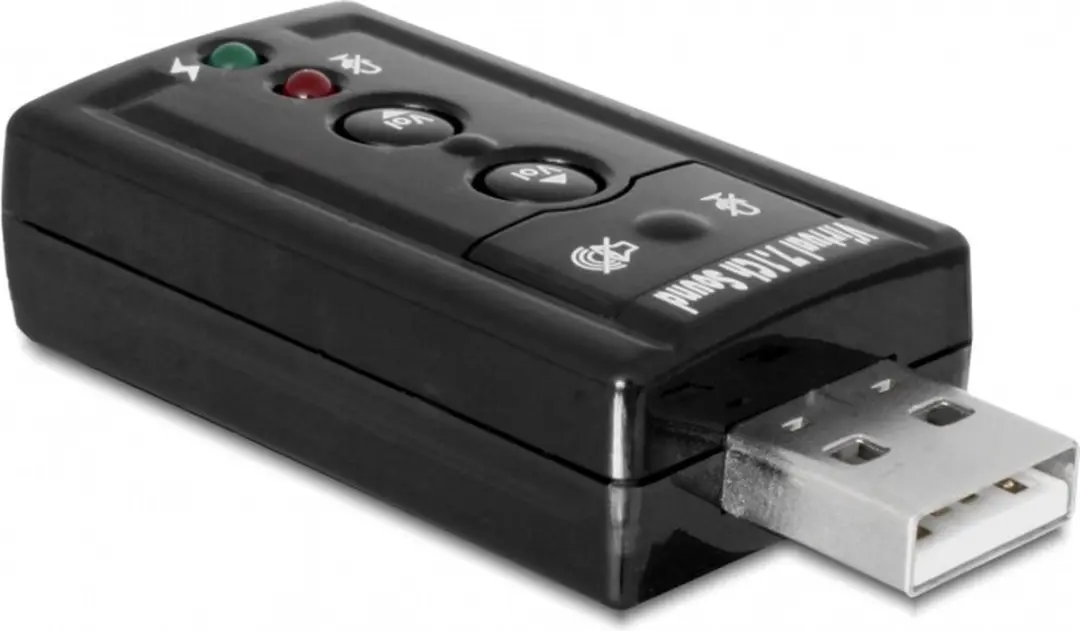 Delock USB-A naar 3,5mm Jack/Mini Toslink Headsetadapter