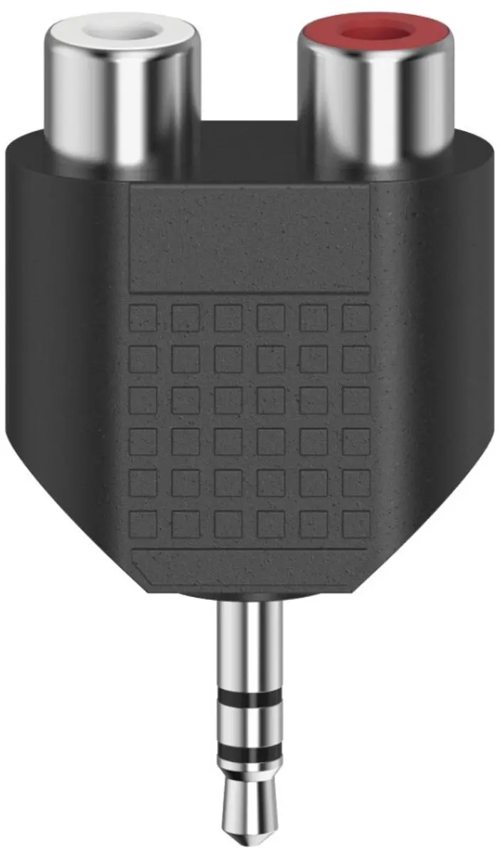 Hama Korte Audio-adapter 3,5mm-jack naar Cinch